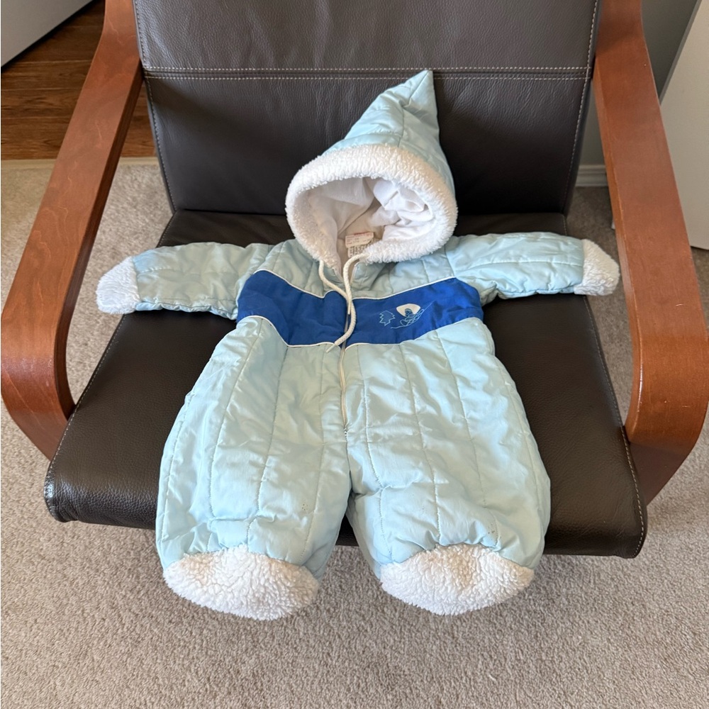 Vintage made in canada baby snowsuit